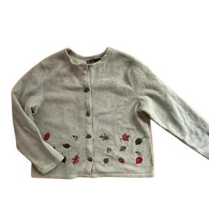 Vintage Grandma Cozycore Autumn Button Sweater l SIZE XL